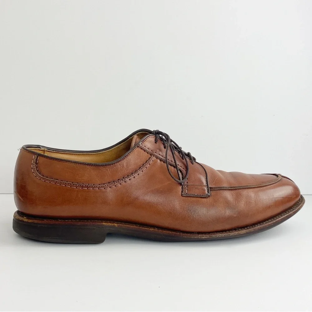 Allen Edmonds‎ Shoes 11 B Mens Brown Stockbridge Split Toe Leather Oxford